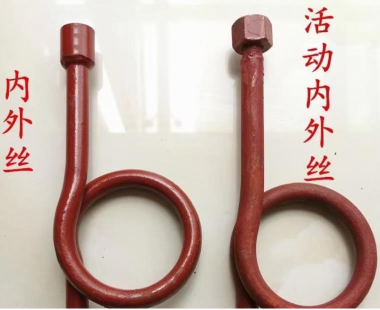 壓力表緩沖管，Y-60/100/150,M14*1.5/M20*1.5，碳鋼